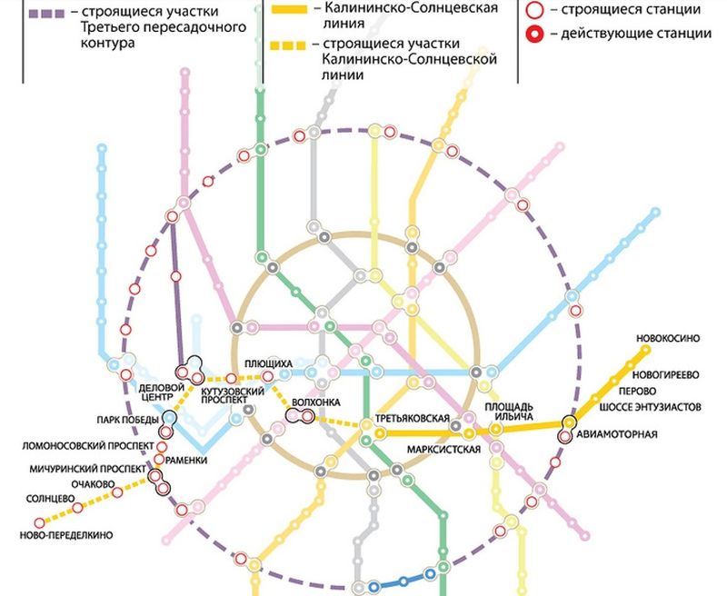 Деловой центр москва сити метро на схеме метро