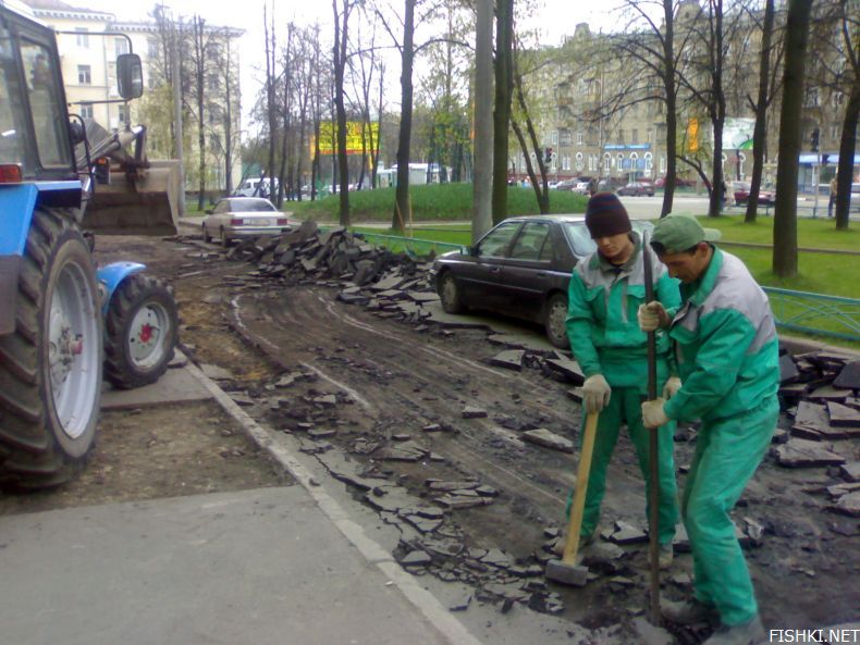 Как снимают асфальт