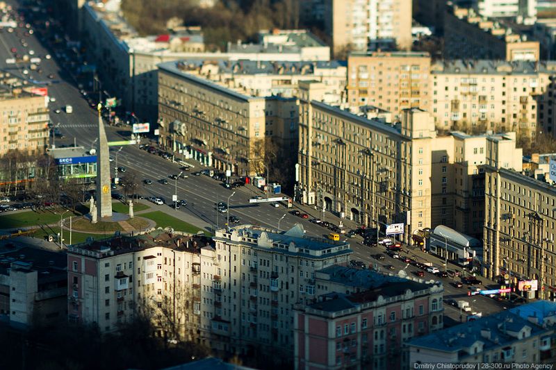 Маленькая Москва в масштабе 1:100.
