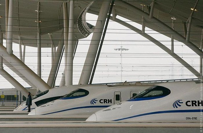 Китайские скоростные поезда (18 фото + текст)