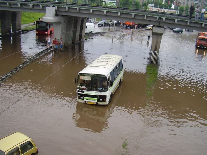 Казань ливень