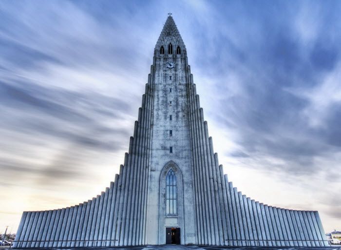 Church of hallgrimur (лютеранская церковь) в Рейкьявике, Исландия