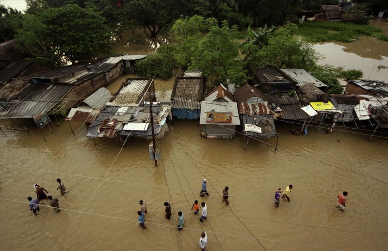 flood11 Последствия наводнений в Индии и Пакистане