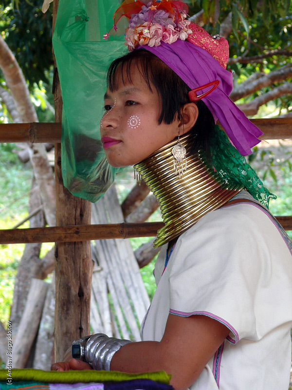 Длинная шея длинная жизнь. Племя Каренов в Тайланде. Длинная шея.