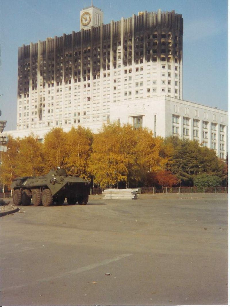 Фото расстрел белого дома в 1993 году