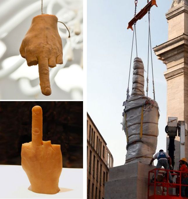 Необычный памятник в Милане (9 фото)