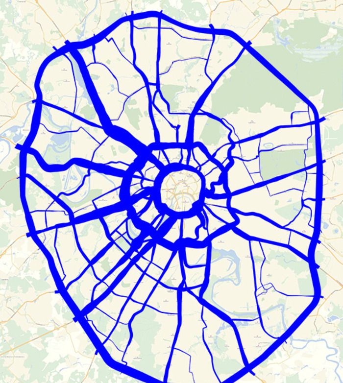 Карта москвы с полюсами