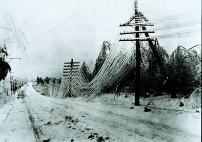 Зимний шторм и его последствия (25 фото)