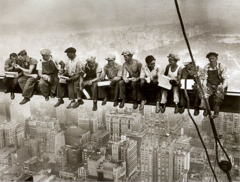 Как строились небоскребы в Нью-Йорке (30 фото)