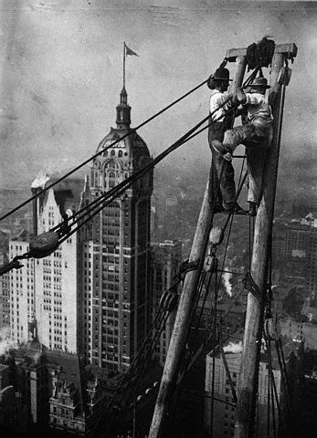 Как строились небоскребы в Нью-Йорке (30 фото)